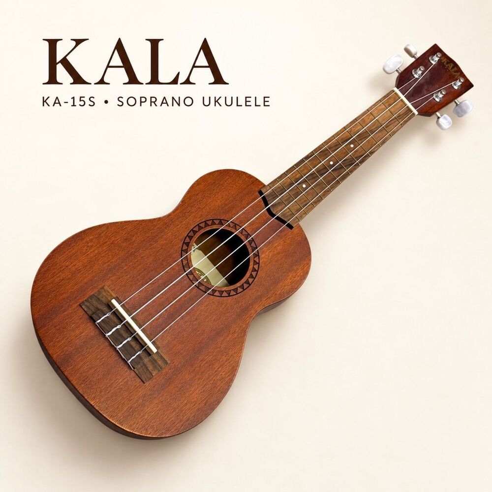 Kala KA-15S Mahogany Soprano Ukulele – Natural Satin Finish